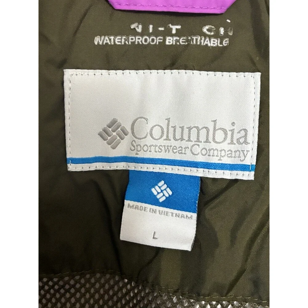 Columbia Women’s Purple Arcadia II Raincoat With Hood Size Large - Picture 8 of 9